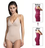 Women's Full Bodysuit With Snap Closure Gussett Design From Actishape