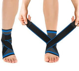 Ankle Brace - Compression Support Sleeve - Adjustable Stabiliser Straps