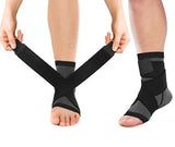 Ankle Brace - Compression Support Sleeve - Adjustable Stabiliser Straps