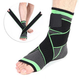 Ankle Brace - Compression Support Sleeve - Adjustable Stabiliser Straps