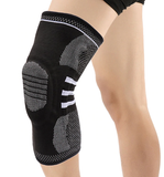 Compression Knee Sleeve Brace with Silicone Patella Stabiliser Support