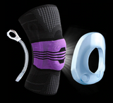 Compression Knee Sleeve Brace with Silicone Patella Stabiliser Support