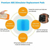 Replacement Gel Pads For Muscle Stimulator Machines. 10 Pack From Actishape