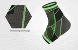 Ankle Brace - Compression Support Sleeve - Adjustable Stabiliser Straps