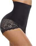 Lace Slimming Braless Body Shaper In Boyshort From Actishape