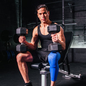 Padded Compression Knee Sleeves - Basketball & Wrestling HexPads