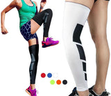 Thigh High Graduated Compression Leg Sleeve Hamstring Quad Calf & Knee Support By Actishape